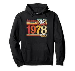 Jahrgang 1978 Legendary since 1978 Retro Geburtstag Kassette Pullover Hoodie von Retro Geburtstagsgeschenk Geburtstagsfeier Vintage