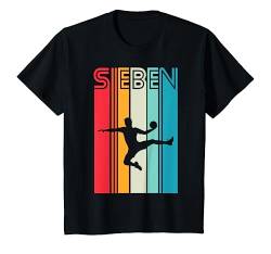 Kinder 7. Geburtstag Geschenk Handballer Handballspieler Handball T-Shirt von Retro Geburtstagsgeschenk Handballspieler Handball