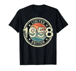 Retro Jahrgang 1958 Limited Edition 66 Jahre 66. Geburtstag T-Shirt von Retro Geburtstagsgeschenk für Erwachsene & Kinder