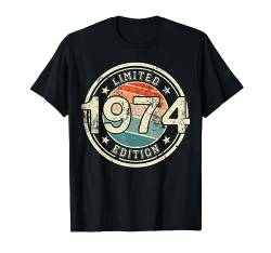 Retro Jahrgang 1974 Limited Edition 50 Jahre 50. Geburtstag T-Shirt von Retro Geburtstagsgeschenk für Erwachsene & Kinder