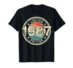 Retro Jahrgang 1987 Limited Edition 37 Jahre 37. Geburtstag T-Shirt von Retro Geburtstagsgeschenk für Erwachsene & Kinder