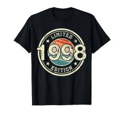 Retro Jahrgang 1998 Limited Edition 26 Jahre 26. Geburtstag T-Shirt von Retro Geburtstagsgeschenk für Erwachsene & Kinder