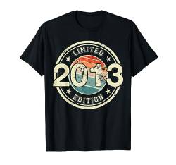 Retro Jahrgang 2013 Limited Edition 11 Jahre 11. Geburtstag T-Shirt von Retro Geburtstagsgeschenk für Erwachsene & Kinder