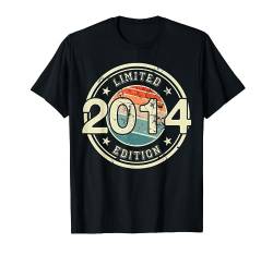 Retro Jahrgang 2014 Limited Edition 10 Jahre 10. Geburtstag T-Shirt von Retro Geburtstagsgeschenk für Erwachsene & Kinder