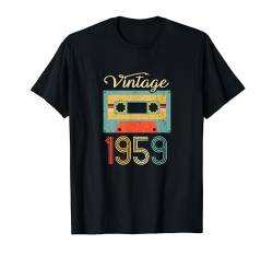 Retro Vintage 1959 63. Geburtstag Kassette T-Shirt von Retro Geburtstagsgeschenke für Alle