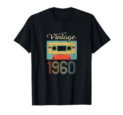 Retro Vintage 1960 62. Geburtstag Kassette T-Shirt von Retro Geburtstagsgeschenke für Alle