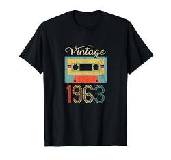 Retro Vintage 1963 59. Geburtstag Kassette T-Shirt von Retro Geburtstagsgeschenke für Alle