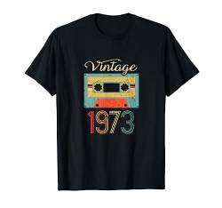 Retro Vintage 1973 49. Geburtstag Kassette T-Shirt von Retro Geburtstagsgeschenke für Alle