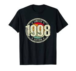 Retro 26 Jahre Jahrgang 1998 Limited Edition 26. Geburtstag T-Shirt von Retro Geburtstagsgeschenke für Männer und Frauen