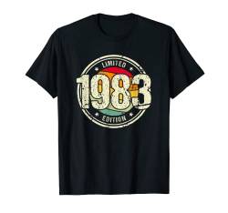 Retro 41 Jahre Jahrgang 1983 Limited Edition 41. Geburtstag T-Shirt von Retro Geburtstagsgeschenke für Männer und Frauen