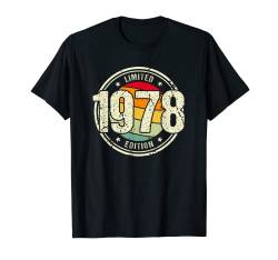 Retro 46 Jahre Jahrgang 1978 Limited Edition 46. Geburtstag T-Shirt von Retro Geburtstagsgeschenke für Männer und Frauen