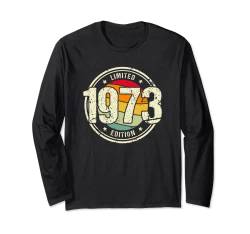 Retro 50 Jahre Jahrgang 1973 Limited Edition 50. Geburtstag Langarmshirt von Retro Geburtstagsgeschenke für Männer und Frauen