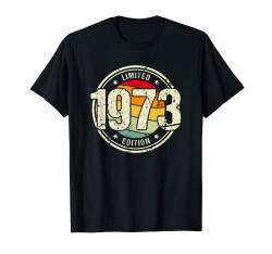 Retro 50 Jahre Jahrgang 1973 Limited Edition 50. Geburtstag T-Shirt von Retro Geburtstagsgeschenke für Männer und Frauen