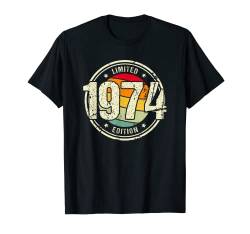 Retro 50 Jahre Jahrgang 1974 Limited Edition 50. Geburtstag T-Shirt von Retro Geburtstagsgeschenke für Männer und Frauen