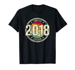 Retro 6 Jahre Jahrgang 2018 Limited Edition 6. Geburtstag T-Shirt von Retro Geburtstagsgeschenke für Männer und Frauen