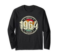 Retro 60 Jahre Jahrgang 1964 Limited Edition 60. Geburtstag Langarmshirt von Retro Geburtstagsgeschenke für Männer und Frauen