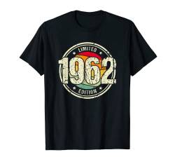 Retro 62 Jahre Jahrgang 1962 Limited Edition 62. Geburtstag T-Shirt von Retro Geburtstagsgeschenke für Männer und Frauen