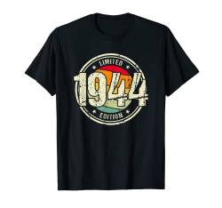 Retro 80 Jahre Jahrgang 1944 Limited Edition 80. Geburtstag T-Shirt von Retro Geburtstagsgeschenke für Männer und Frauen