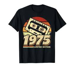 Jahrgang 1975 Retro Geburtstagsshirt zum 49. Geburtstag T-Shirt von Retro Jahrgang Geburtstag Geschenk Cool Kassette