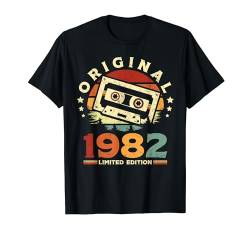 Jahrgang 1982 Retro Geburtstagsshirt zum 42. Geburtstag T-Shirt von Retro Jahrgang Geburtstag Geschenk Cool Kassette