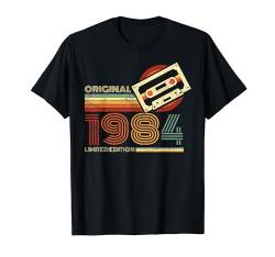 Jahrgang 1984 Retro Geburtstagsshirt zum 40. Geburtstag T-Shirt von Retro Jahrgang Geburtstag Geschenk Cool Kassette