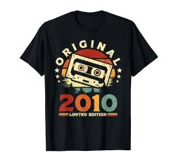 Jahrgang 2010 Retro Geburtstagsshirt zum 14. Geburtstag T-Shirt von Retro Jahrgang Geburtstag Geschenk Cool Kassette