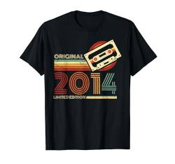 Jahrgang 2014 Retro Geburtstagsshirt zum 10. Geburtstag T-Shirt von Retro Jahrgang Geburtstag Geschenk Cool Kassette