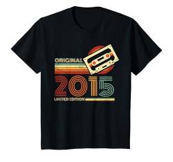 Kinder Jahrgang 2015 Retro Geburtstagsshirt zum 9. Geburtstag T-Shirt von Retro Jahrgang Geburtstag Geschenk Cool Kassette
