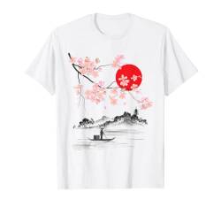 Vintage Cherry Blossom Hemd Sakura japanische Kunst Sakura Sakura T-Shirt von Retro Japanese Cherry Blossom Shirt, Sakura Art