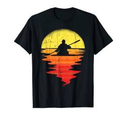 Kajak Boot Kanu Kayaking Kanufahrer Kanute Vintage Kajaker T-Shirt von Retro Kanu Paddeln Wassersport Kayaking Geschenke
