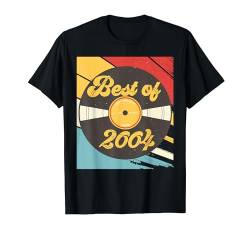 20. Geburtstag Geschenk Vinyl Schallplatte Jahrgang 2004 T-Shirt von Retro Schallplatte Geburtstag Geschenk Designs