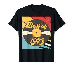 49. Geburtstag Geschenk Vinyl Schallplatte Jahrgang 1973 T-Shirt von Retro Schallplatte Geburtstag Geschenk Designs