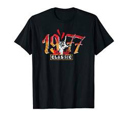 Rock Classic Metalhand 43. Geburtstag Jahrgang 1977 Geschenk T-Shirt von Retro Vintage Geburtstags Geschenke