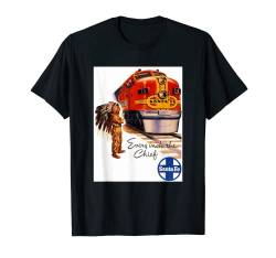 Santa Fe Railway Indianer Zugschienen Reisen T-Shirt von Retro Vintage Movie Posters Prints Ads