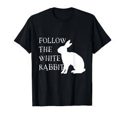 Follow the White Rabbit T-Shirt von Retro sun tees