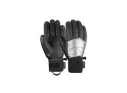 Skihandschuhe REUSCH "Feather GORE-TEX" Gr. 7,5, silberfarben (silberfarben, schwarz) Damen Handschuhe Sporthandschuhe von Reusch