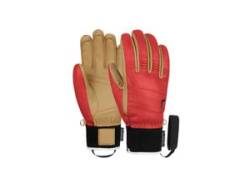 Skihandschuhe REUSCH "Highland R-TEX XT" Gr. 9, rot (rot, beige) Damen Handschuhe Sporthandschuhe aus wasserdichtem und atmungsaktivem Material von Reusch