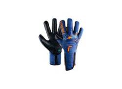 Torwarthandschuhe REUSCH "Attrakt Fusion Strapless AdaptiveFlex" Gr. 11, blau (blau, orange) Damen Handschuhe Sporthandschuhe mit hervorragendem Grip von Reusch