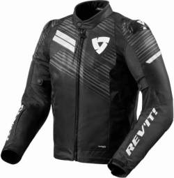 Revit Apex H2O Motorrad Textiljacke (Black/White,M) von Revit