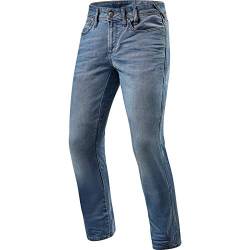 Revit Brentwood SF Motorrad Jeans Hellblau 28 L34 von Revit