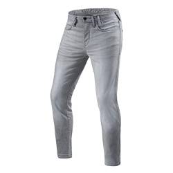 Revit Piston 2 SK Motorrad Jeans (Light Grey,33) von Revit