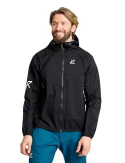 RevolutionRace Arcade 3L Lightweight Jacket für Herren, Wasserdichte Jacke, Packbare Windjacke für Wanderungen und Outdoor-Aktivitäten, Black, M von RevolutionRace