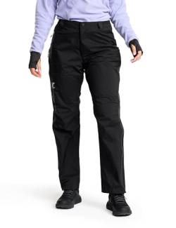 RevolutionRace Arcade 3L Lightweight Pants für Damen, wasserdichte Hose, Packbare Windhose für Wanderungen und Outdoor-Aktivitäten, Black, M von RevolutionRace