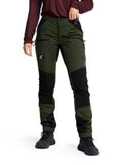 RevolutionRace Damen Nordwand Pro Pants, Hose zum Wandern und für viele Outdoor-Aktivitäten, Forest Green, M von RevolutionRace