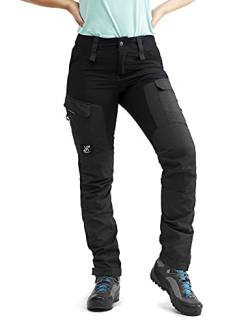 RevolutionRace Damen RVRC GP Pants, Hose zum Wandern und für viele Outdoor-Aktivitäten, Jet Black, L von RevolutionRace