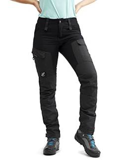 RevolutionRace Damen RVRC GP Pants, Hose zum Wandern und für viele Outdoor-Aktivitäten, Jet Black, XL von RevolutionRace