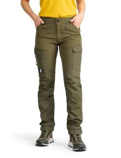 RevolutionRace Damen RVRC GP Pants, Hose zum Wandern und für viele Outdoor-Aktivitäten, Olive Night, M von RevolutionRace