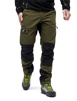 RevolutionRace Herren Nordwand Pants, Hose zum Wandern und für viele Outdoor-Aktivitäten, Dark Olive, S von RevolutionRace