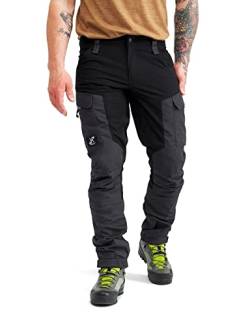 RevolutionRace Herren RVRC GP Pants, Hose zum Wandern und für viele Outdoor-Aktivitäten, Jet Black, L von RevolutionRace