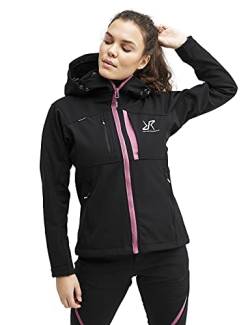 RevolutionRace Hiball Jacket für Damen, Atmungsaktive und Wasserabweisende Jacke für alle Outdoor-Aktivitäten, Jet Black, XL von RevolutionRace